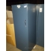 Grey Blue Metal Single Door Storage Wardrobe Cabinet
